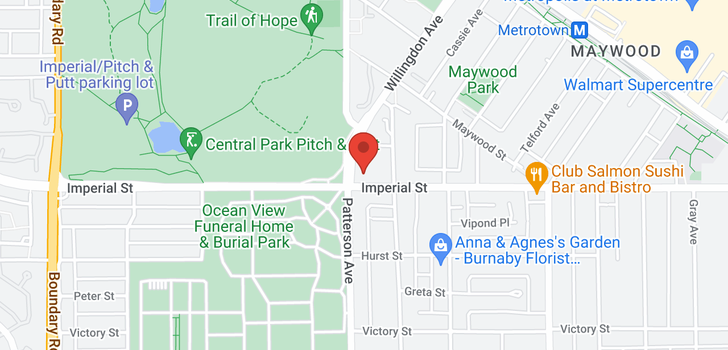 map of 303 4105 IMPERIAL STREET